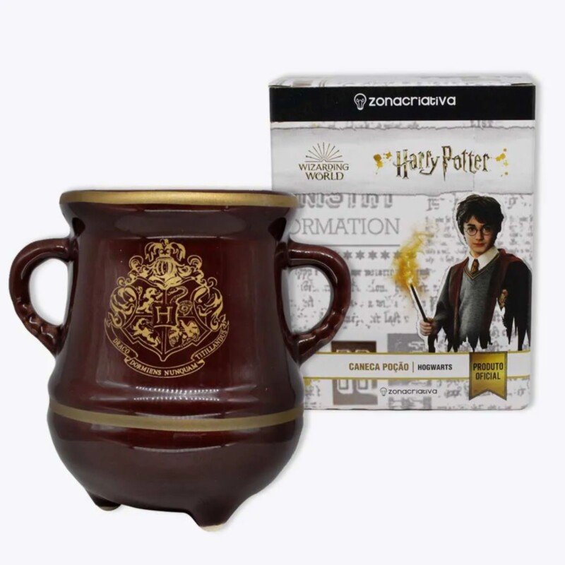 CANECA HARRY POTTER CALDEIRÃO MARROM - Imagem 2