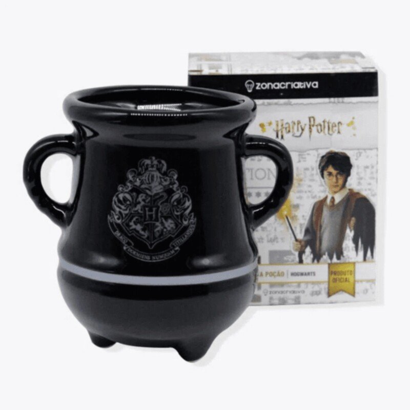 CANECA CALDEIRÃO PORÇÃO HARRY POTTER PRETA - Imagem 2
