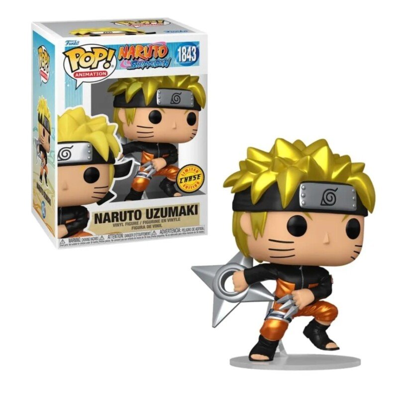 BONECO FUNKO POP! NARUTO UZUMAKI SHURIKEN - Imagem 3