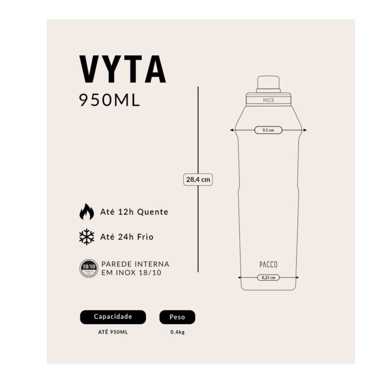 GARRAFA VYTA 950ML -   AZUL MARINHO - Imagem 5