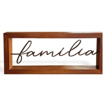 ESCULTURA COM MOLDURA FAMÍLIA