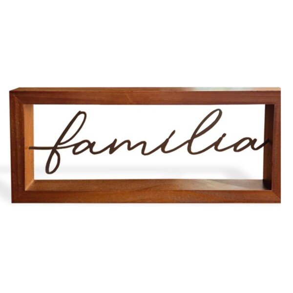 ESCULTURA COM MOLDURA FAMÍLIA