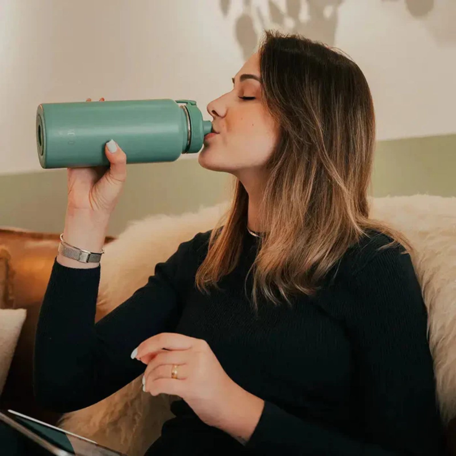 GARRAFA PACCO HYDRA V2 950ML VERDE SÁLVIA - Imagem 5