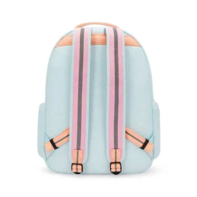 MOCHILA SEOUL VERDE PASTEL DETALHE LARANJA - Imagem 4