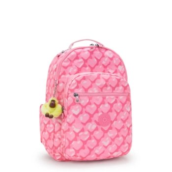 MOCHILA SEOUL ROSA CORAÇÃO