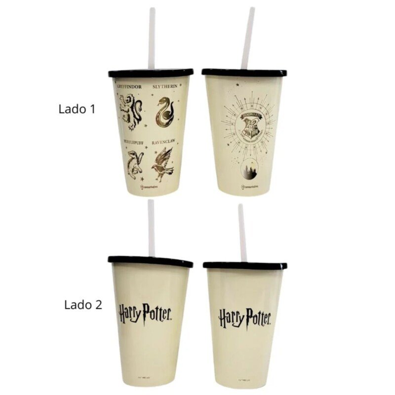 KIT ALMOFADA PIPOCA FIBRA SUEDE AZUL HARRY POTTER - Imagem 4