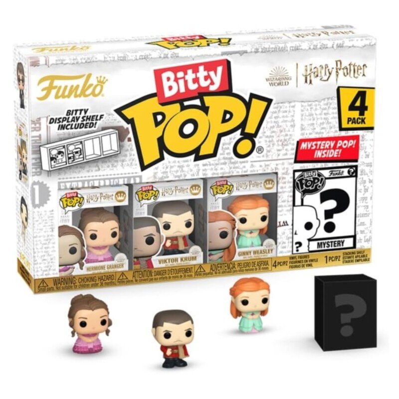 BITTY POP! HARRY POTTER (HERMIONE ,VIKTOR KRUM E GINA )