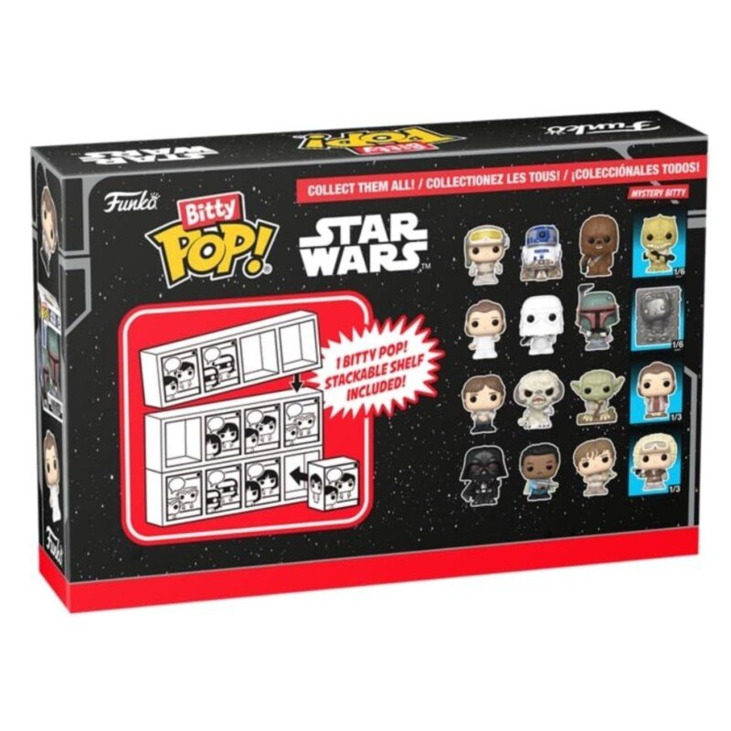 BITTY POP! STAR WARS - O IMPÉRIO CONTRA ATACA  (DARTH VADER, LANDO E LUKE COM YODA) - Imagem 3