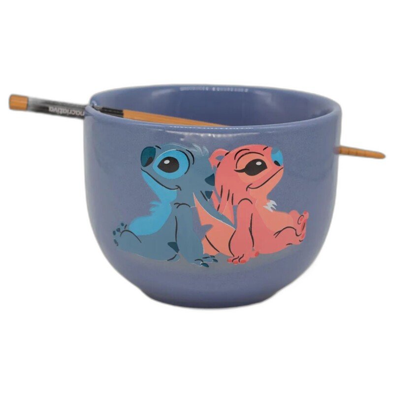 BOWL C/HASHI 500ML STITCH