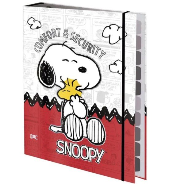 CADERNO ARGOLADO UNIVERSITÁRIO SNOOPY