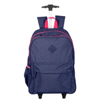 MOCHILETE SESTINE AZUL ZIPER ROSA