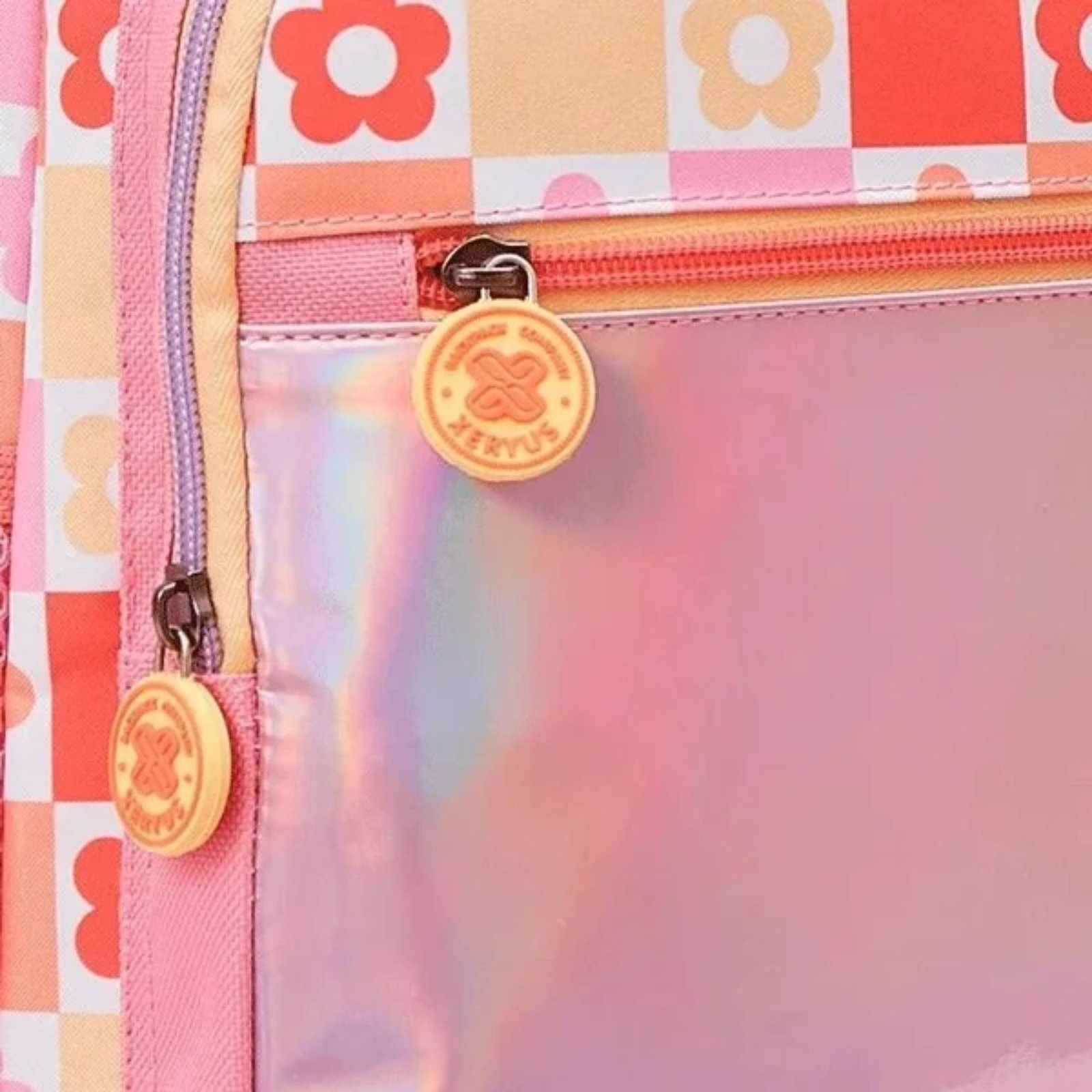 MOCHILETE XADREZ COLOR FLORES - Imagem 4