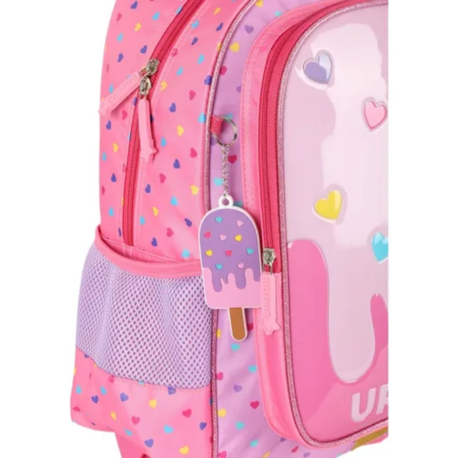 MOCHILETE CORAÇÃO COLOR PINK - Imagem 4