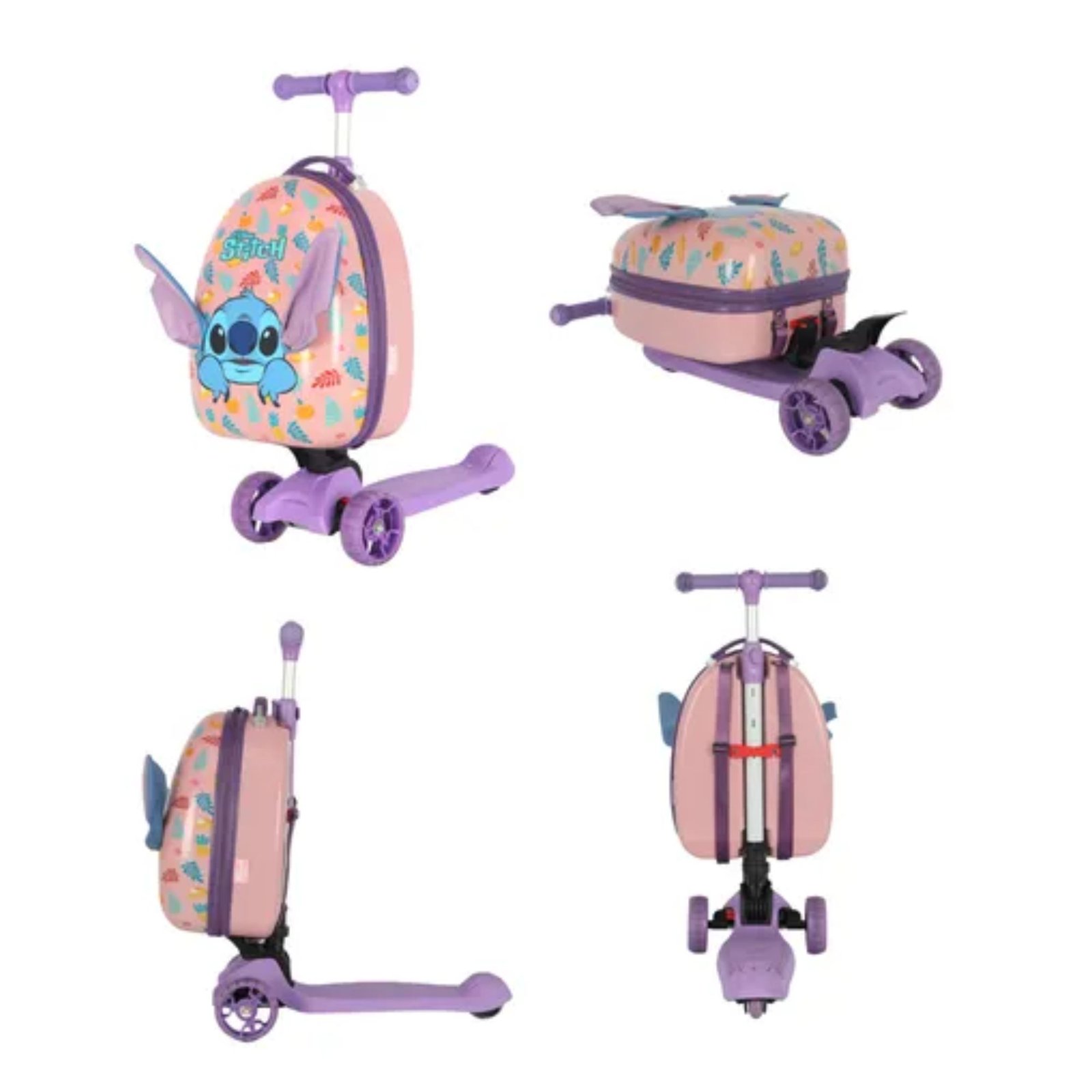 MALA COM PATINETE STITCH LILÁS - Imagem 4