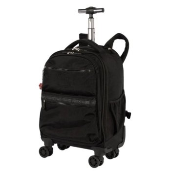 MOCHILETE 4 RODAS PAUL FRANK PRETA