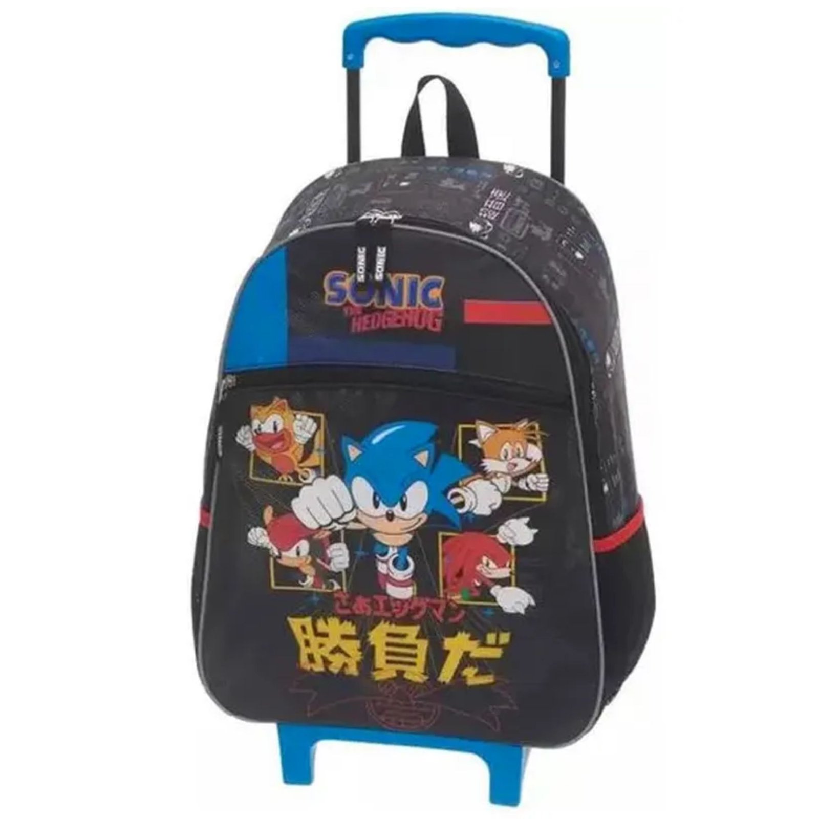 MOCHILETE PRETA SONIC THE HEDGEHOG