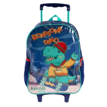 MOCHILETE  DINO SKATE ROARSOME AZUL