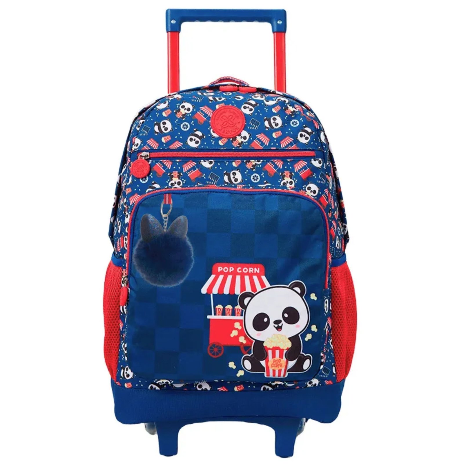 MOCHILETE AZUL PANDA PIPOCA