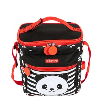 LANCHEIRA KIDS PANDA PRETA