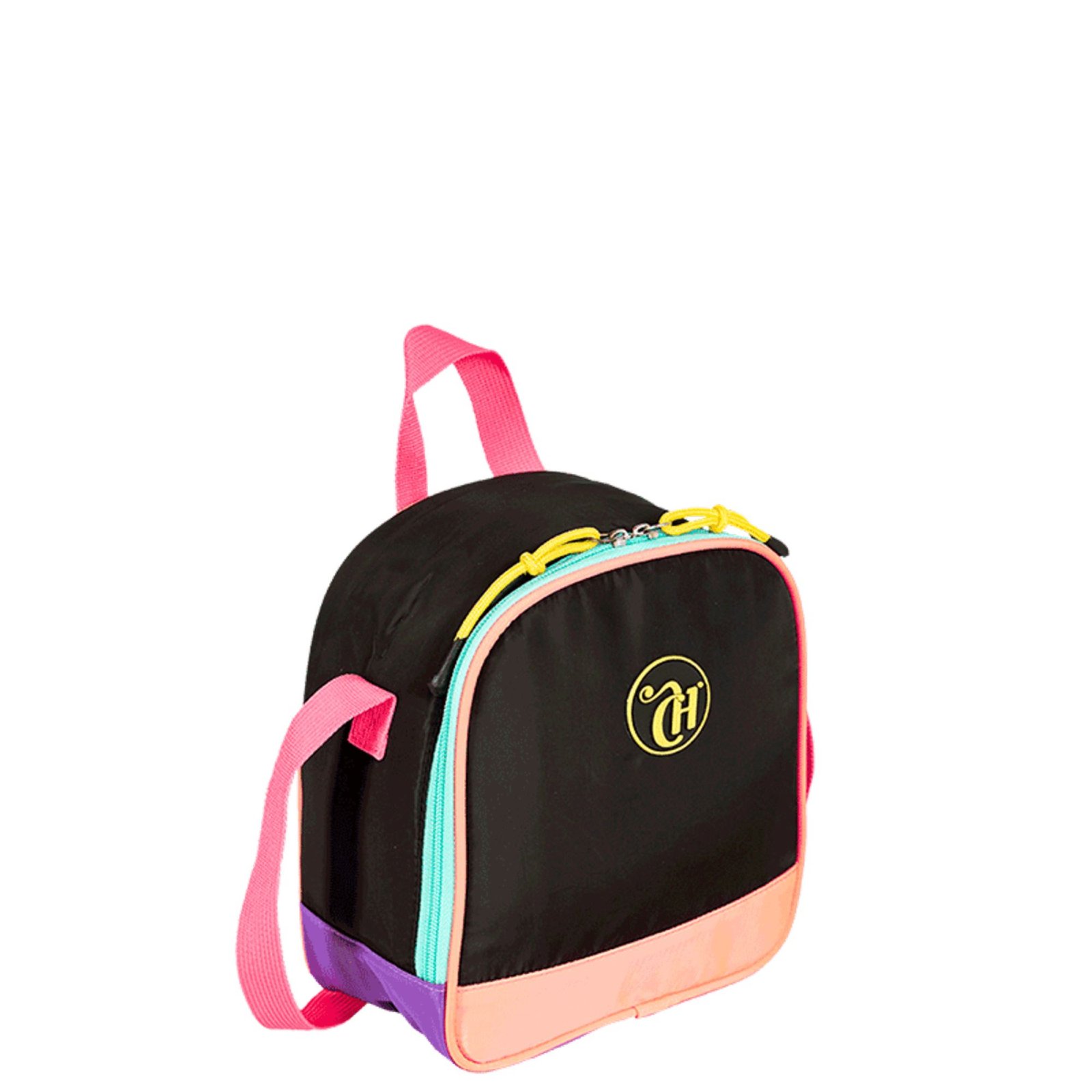 LANCHEIRA CAPRICHO CONTRASTE PRETA/ROSA - Imagem 5