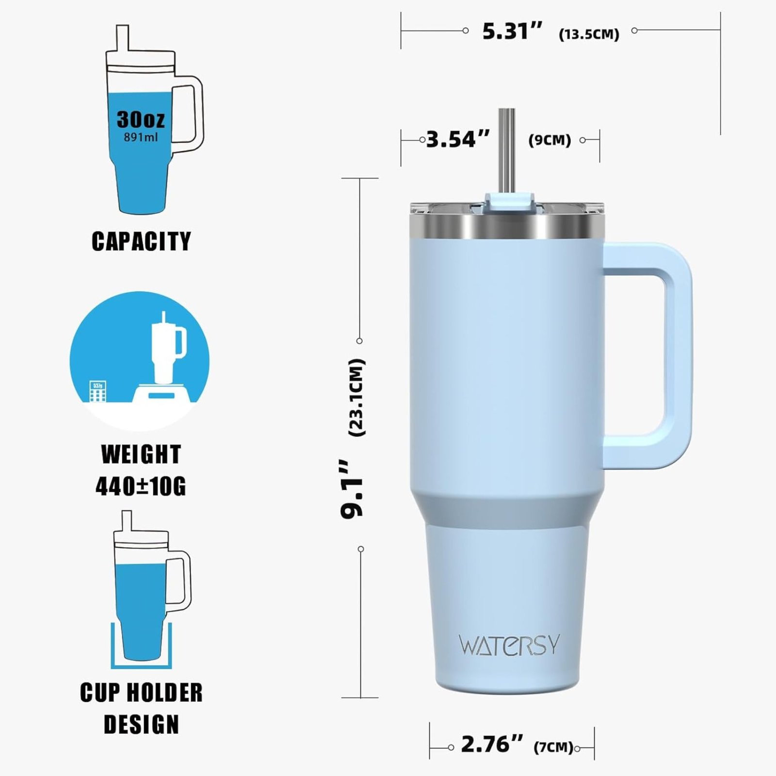 COPO BIN BA 891ML AZUL LAGO - Imagem 5