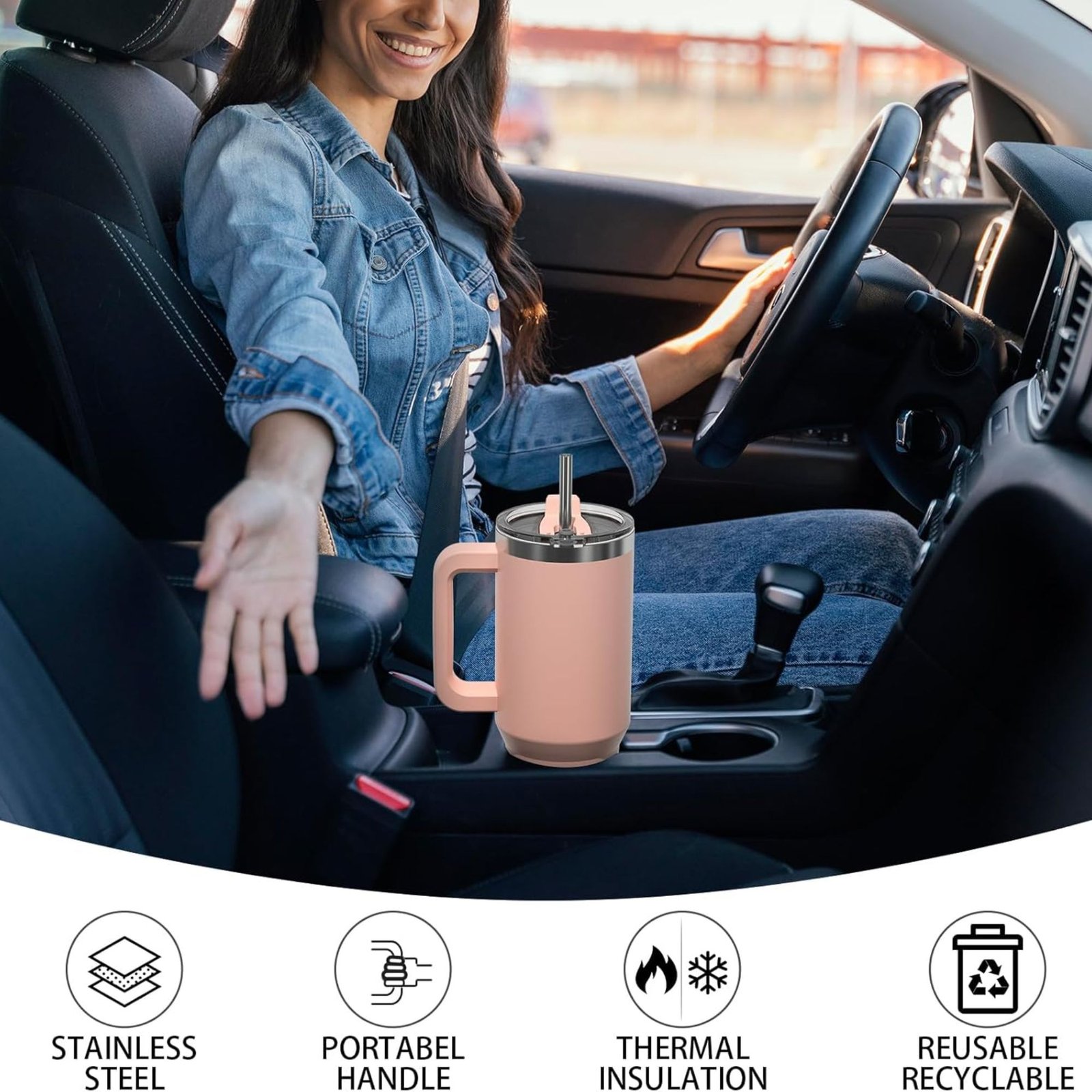 COPO BIN BA 891ML ROSA PÊSSEGO - Imagem 5