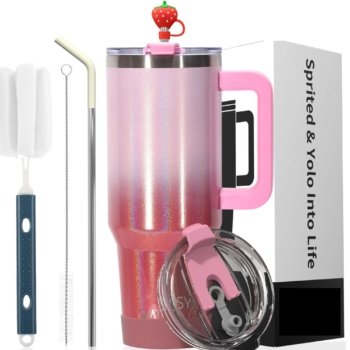 COPO ARCO IRIS 900ML-ROSA COM VERMELHO