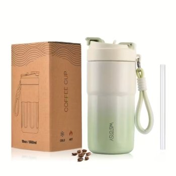 COPO DE CAFÉ 550ML-BRANCO COM VERDE