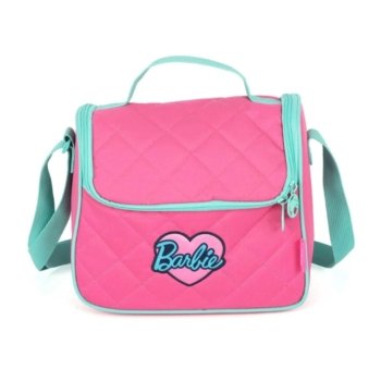 LANCHEIRA BARBIE PINK COM DETALHE VERDE