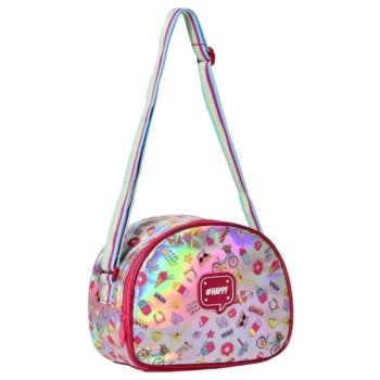 LANCHEIRA HAPPY ROSA COM PRATA